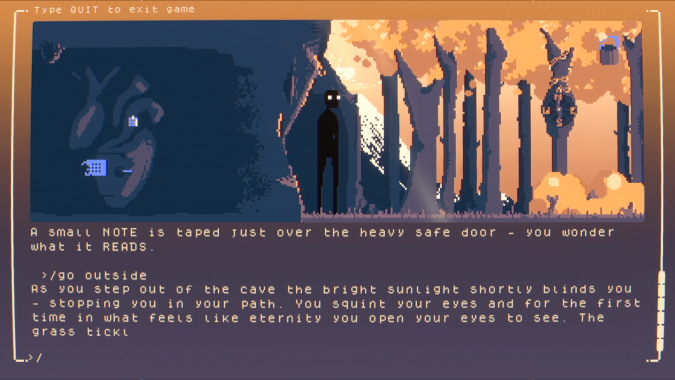 [I] doesn't exist - a modern text adventure