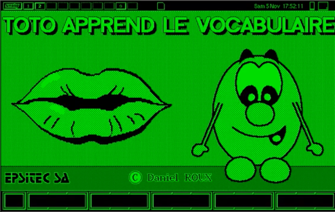 Toto (Blupi) apprend le vocabulaire