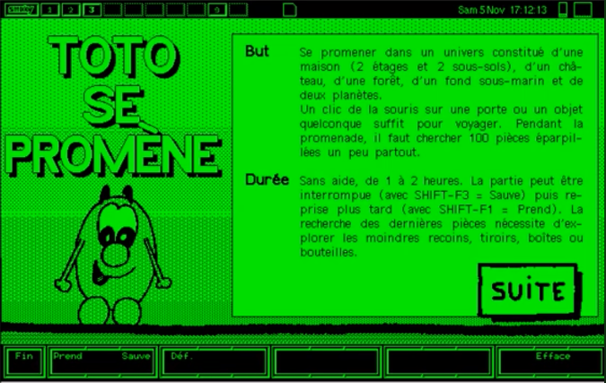 Toto se promène / Blupi geht spazieren / Blupi's Travels