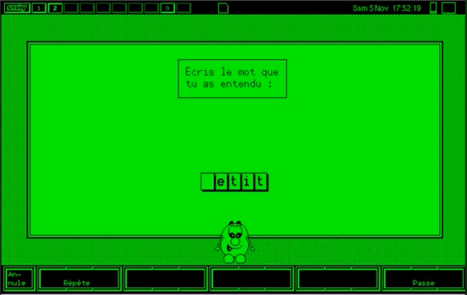 Toto (Blupi) apprend le vocabulaire