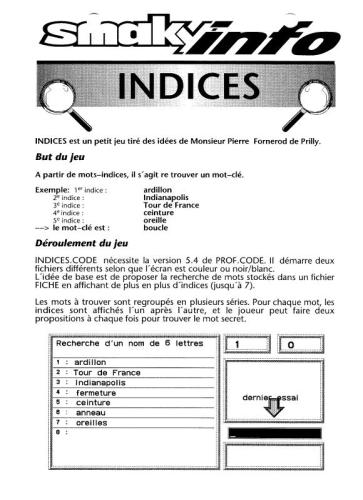 Indices